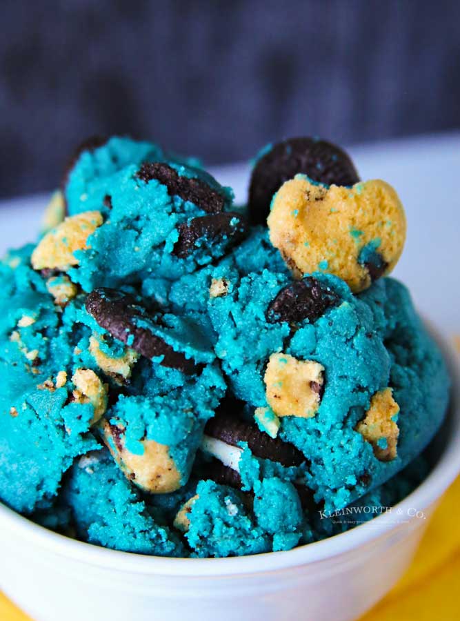 recipe for Cookie Monster Cookie Dough