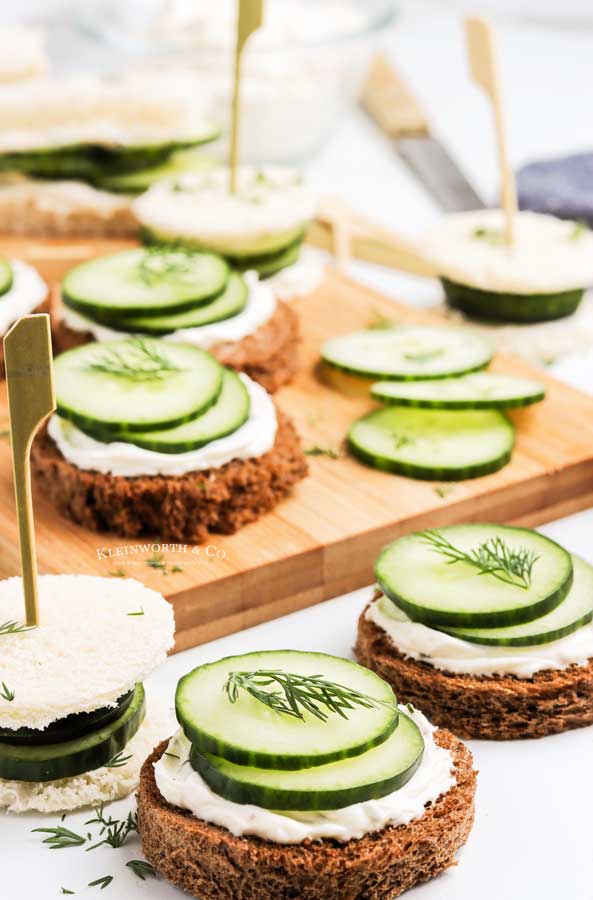 tea sandwiches cucumber