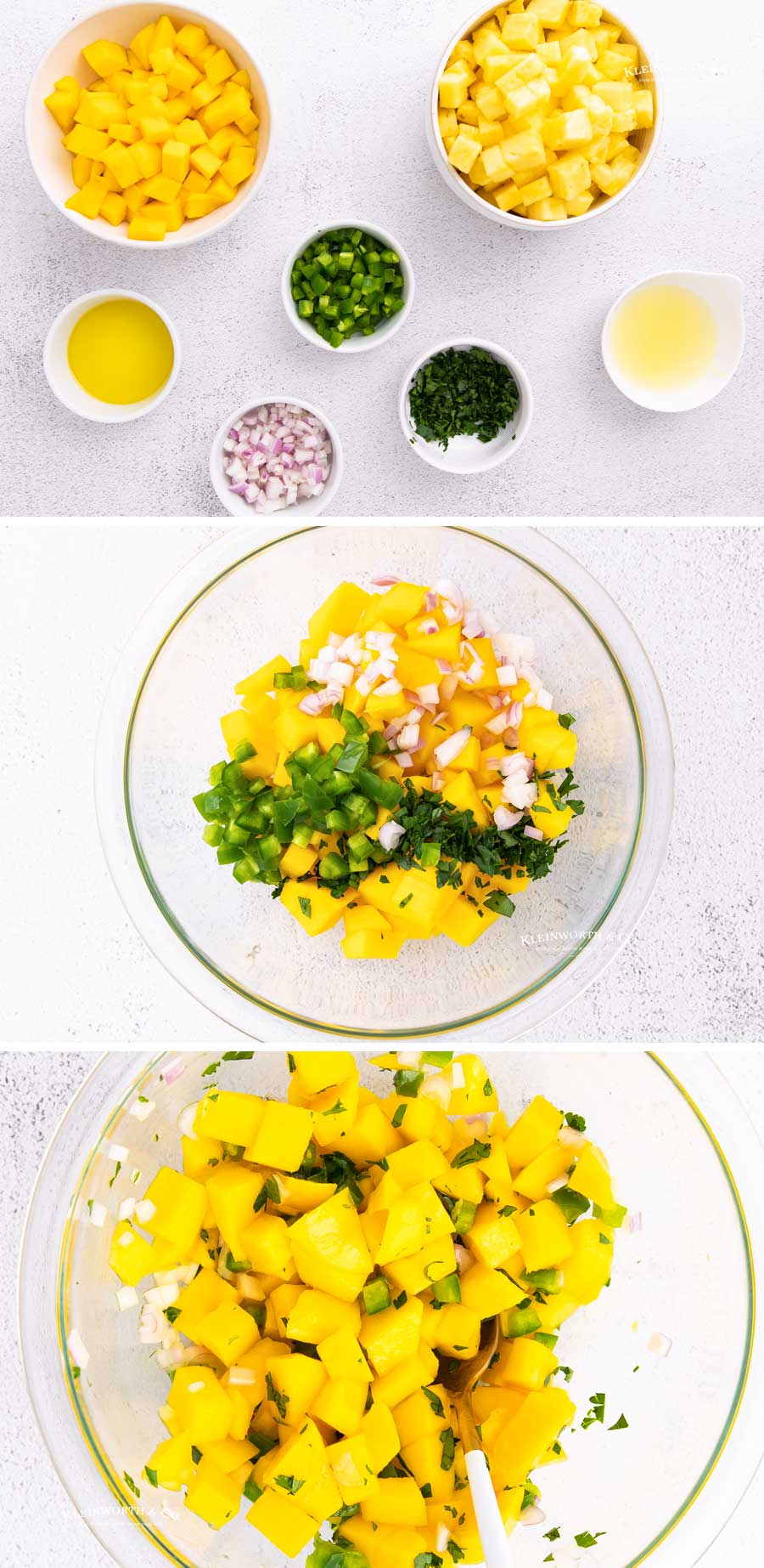 how to make Pineapple Salsa / Mango Salsa