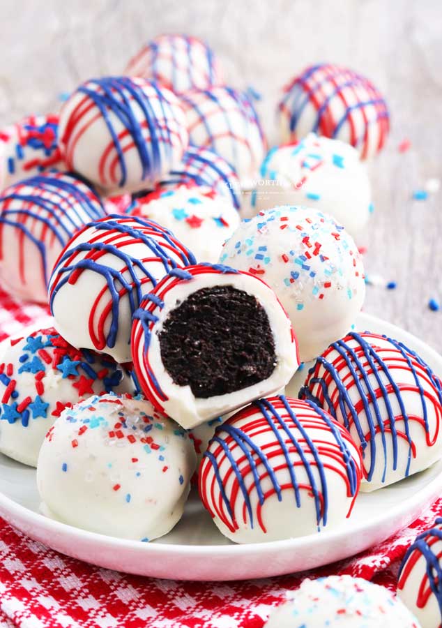 recipe for 4th of July Truffles