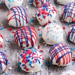 oreo truffles with sprinkles