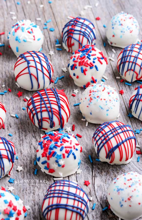 oreo truffles with sprinkles