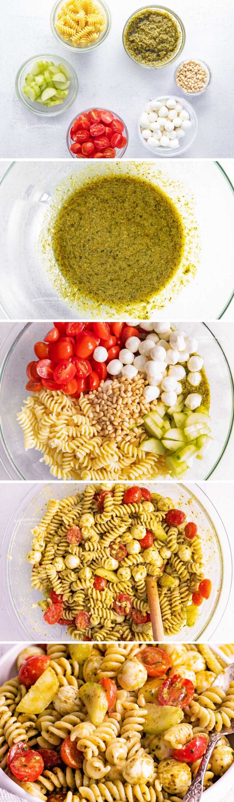 how to make Pesto Pasta Salad
