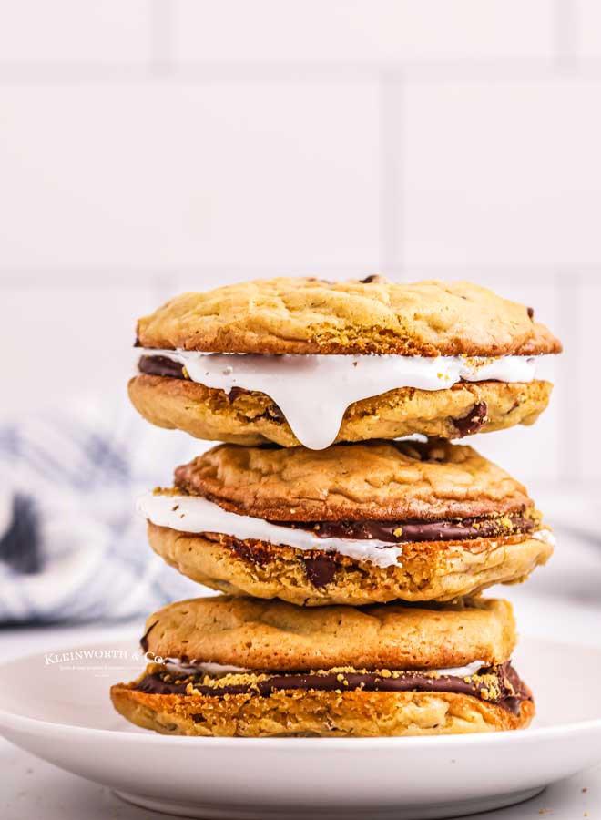 melty dripping marshmallow cookies