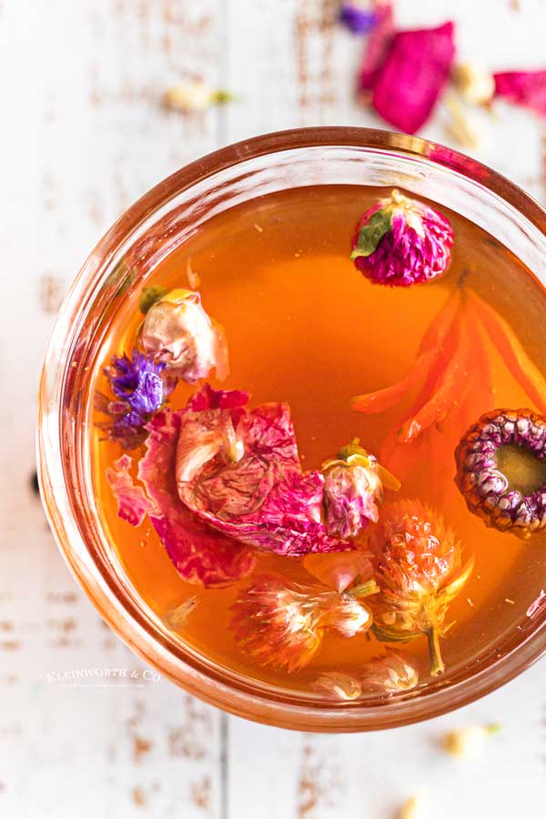 brewed floral tea