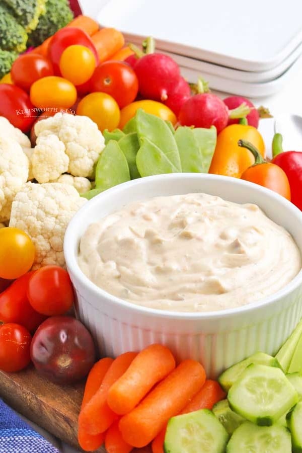 appetizer dip vegetables