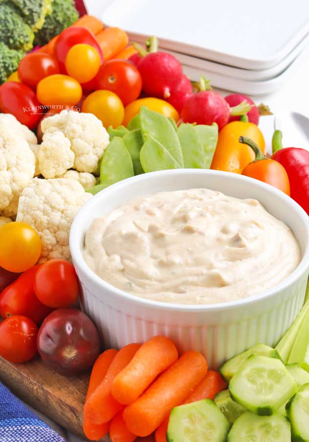 appetizer dip vegetables