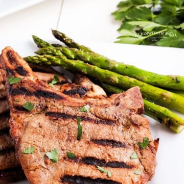 pork chops on the pellet grill