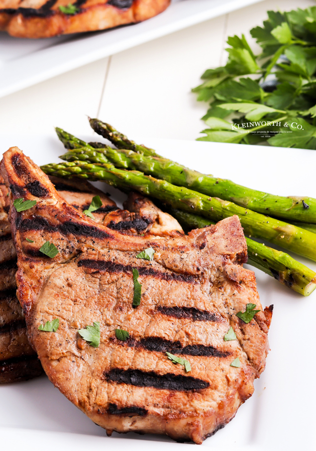 pork chops on the pellet grill