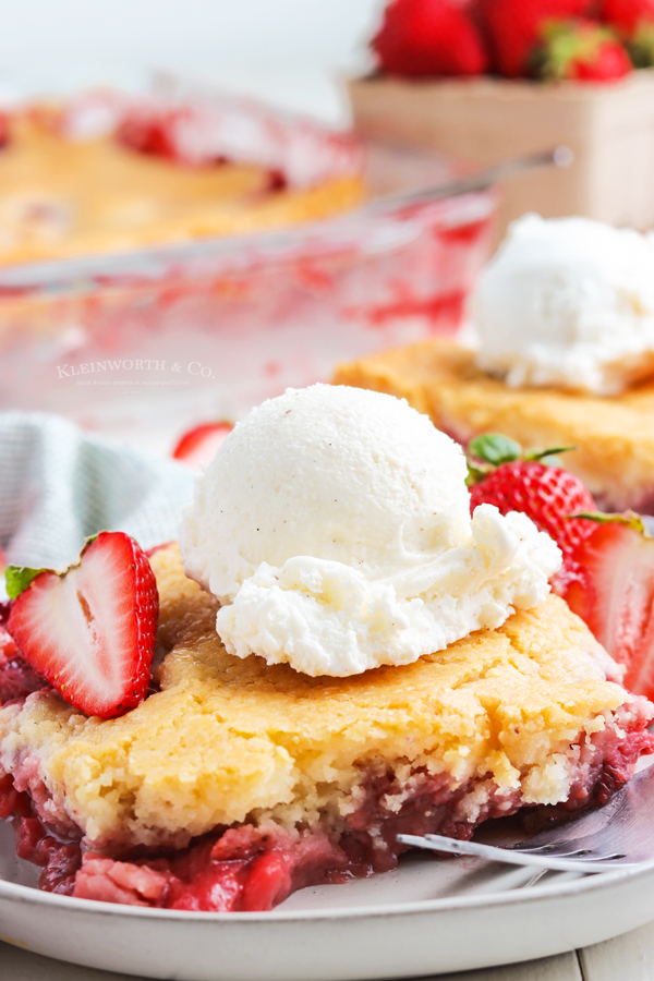 Strawberry Cobbler dessert