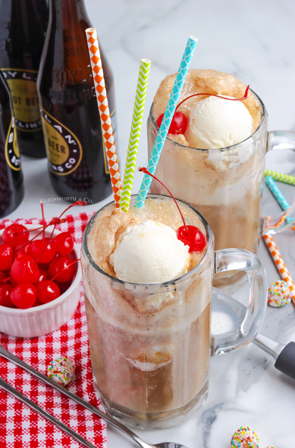 Root Beer Float drink