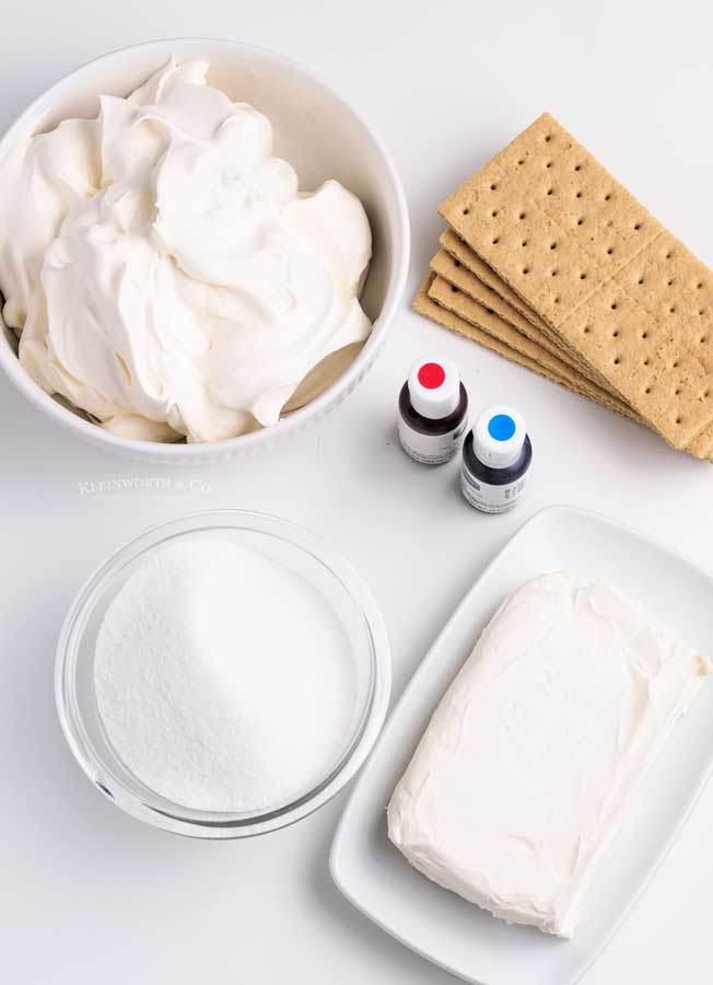 ingredients for No-Bake Cheesecake Cups