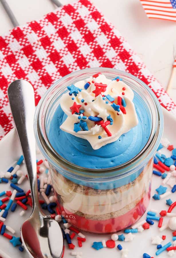 patriotic cheesecake cups