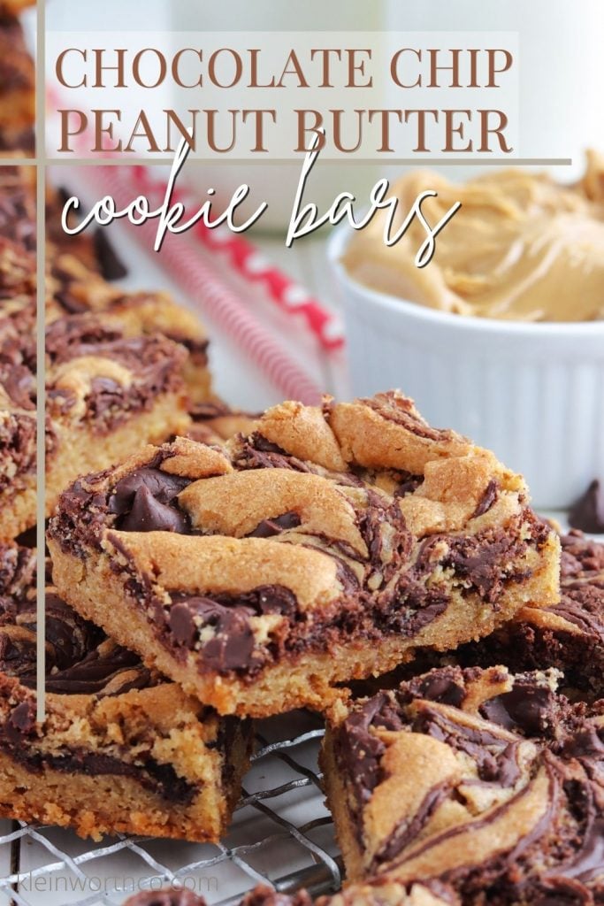 Chocolate Chip Peanut Butter Cookie Bars
