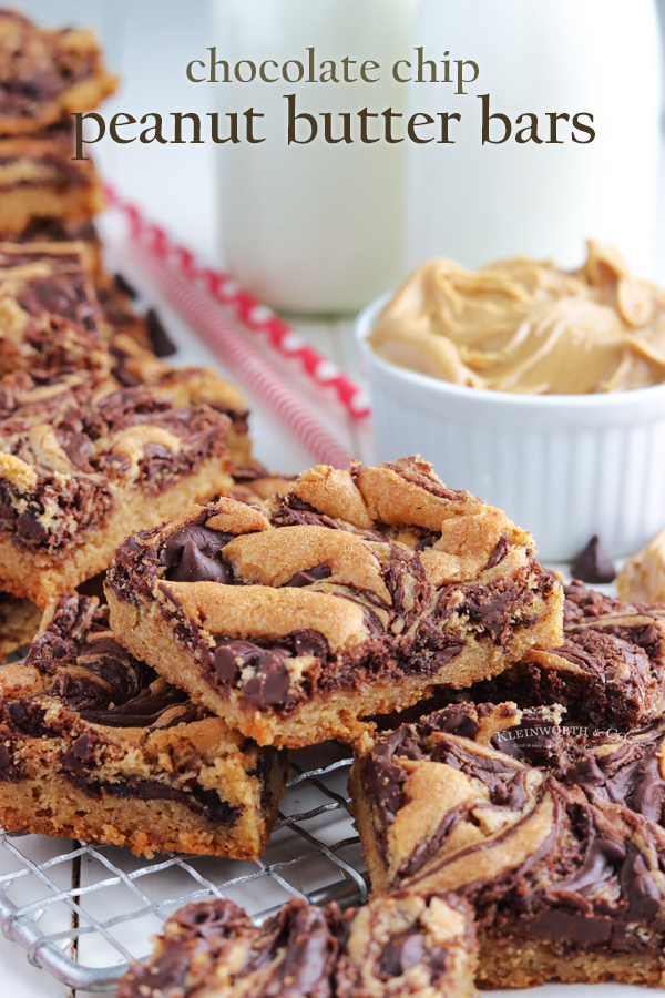 Chocolate Chip Peanut Butter Cookie Bars