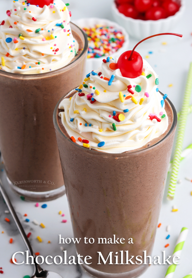 How to Make a Chocolate Milkshake