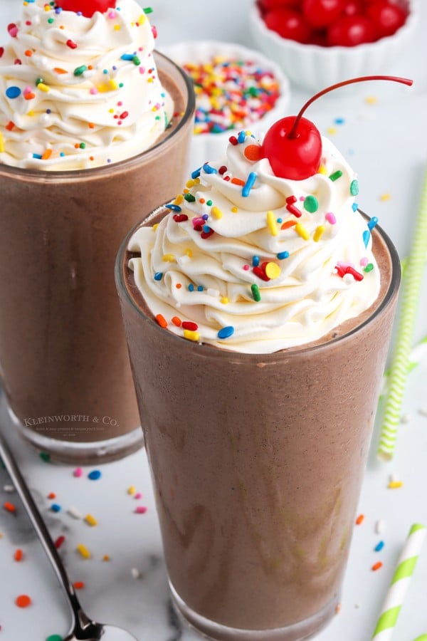 recipe for chocolate milkshake