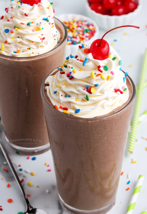 recipe for chocolate milkshake