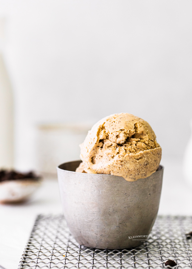 bowl of coffee ice cream