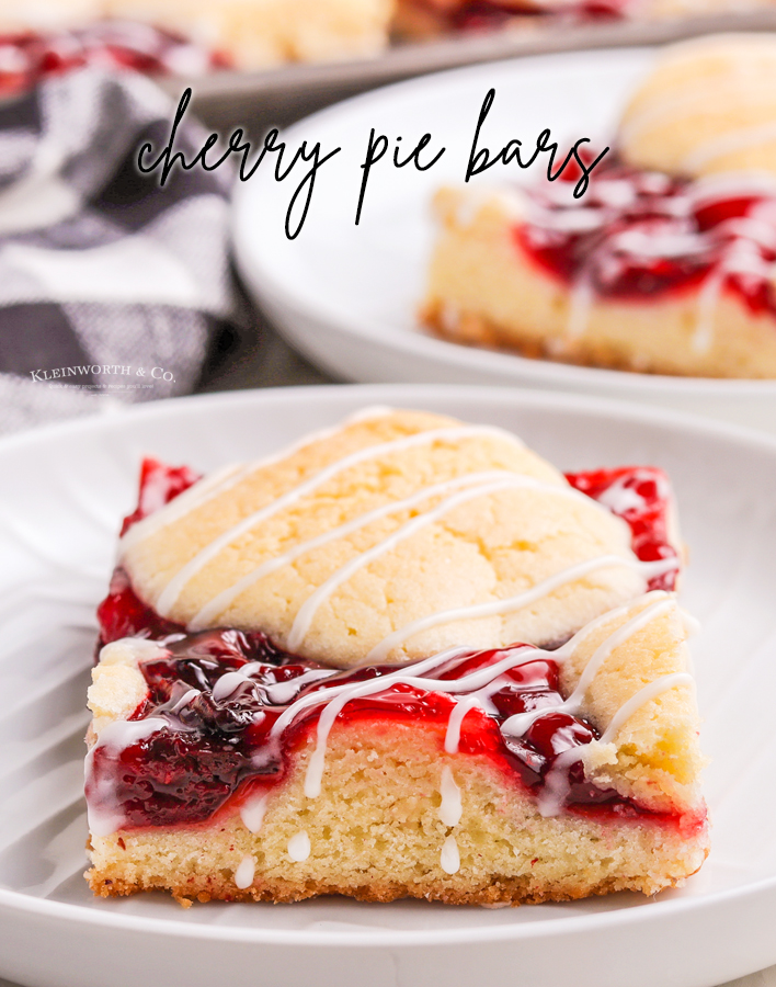 Cherry Pie Bars or Kuchen Bars