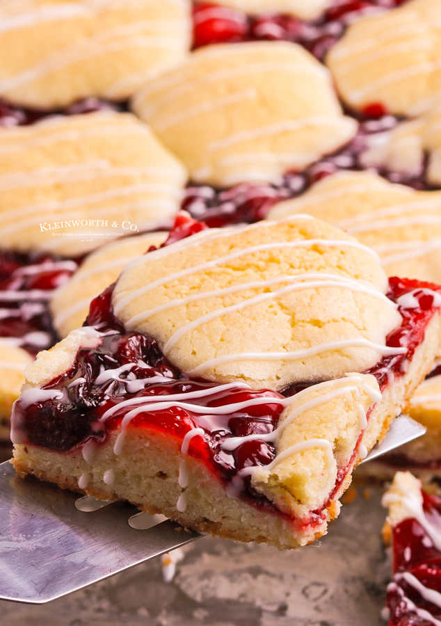 cherry pie cookie bars