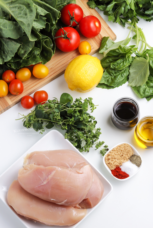 ingredients for Grilled Chicken Salad