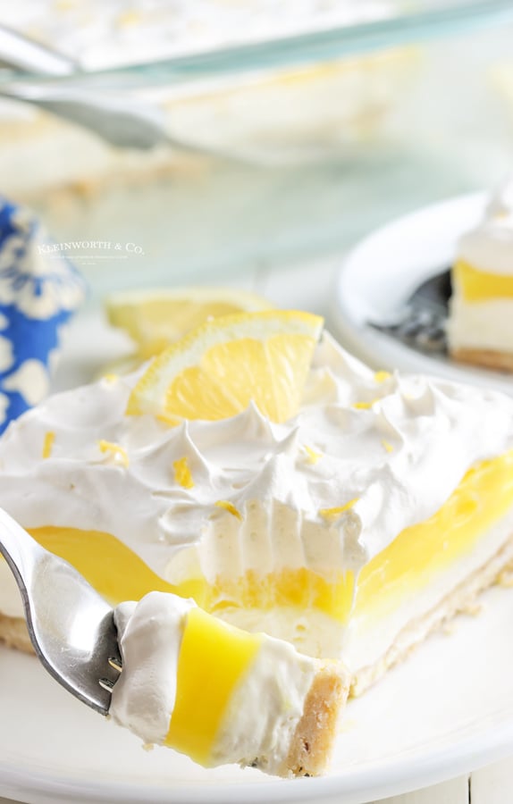 Lemon Lush with cream cheese