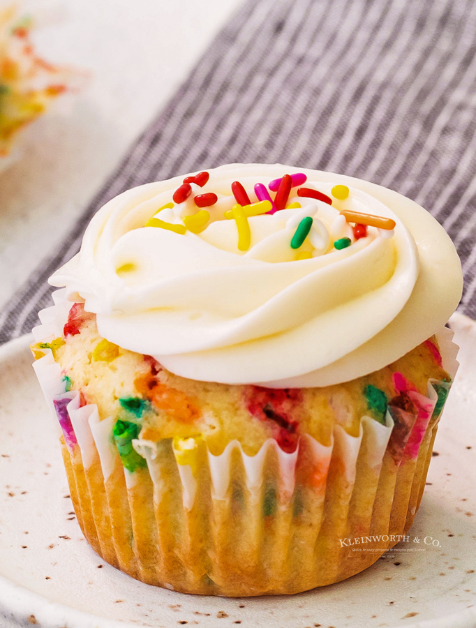 Funfetti Cupcakes with Cream Cheese Frosting