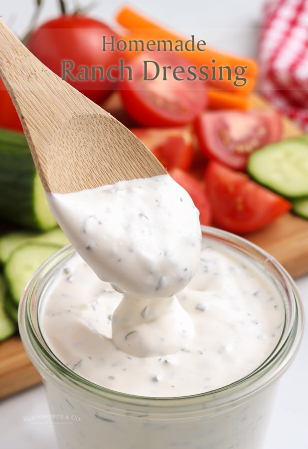 The BEST Homemade Ranch Dressing EVER