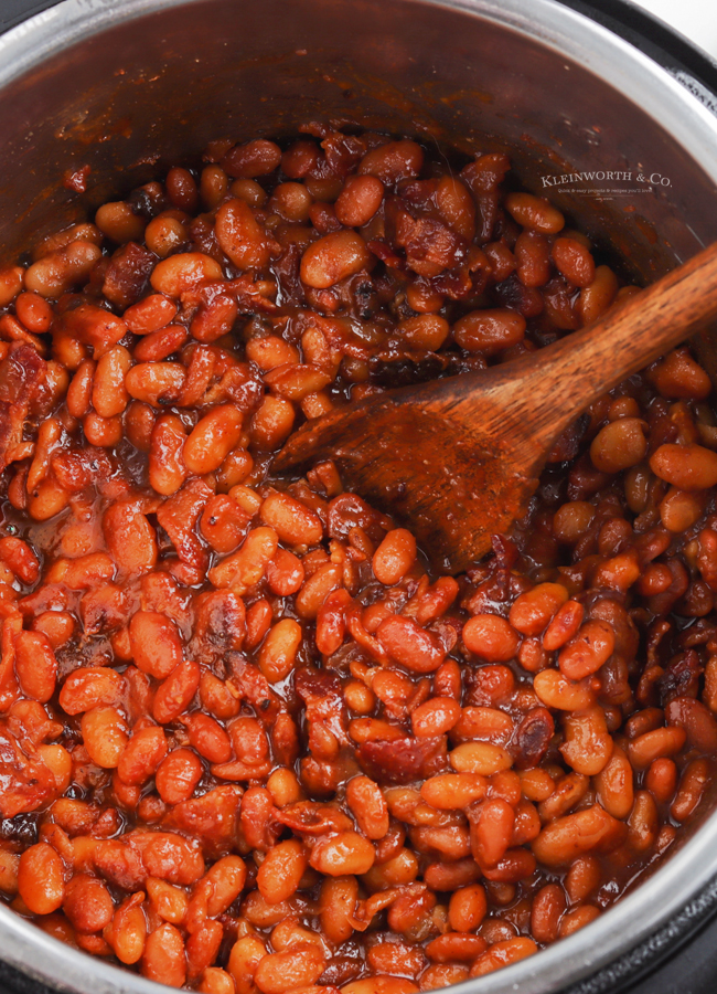 cooking baked beans in the Instant Pot