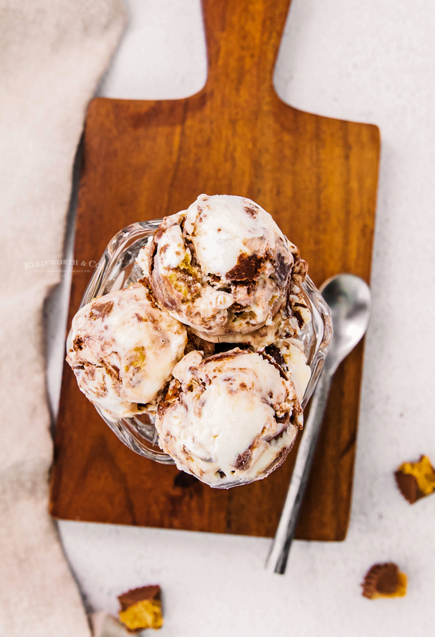 peanut butter cup homemade ice cream