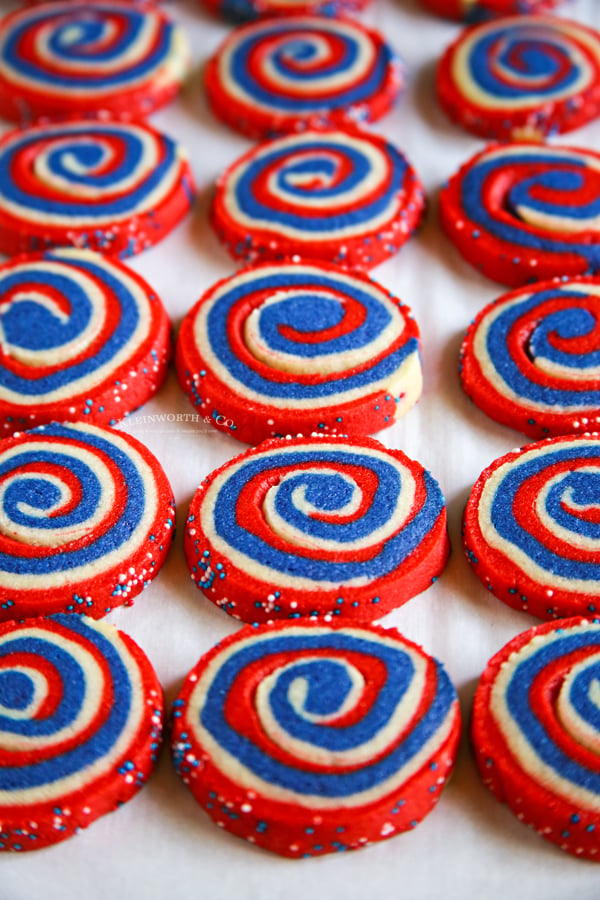 baked pinwheel cookies