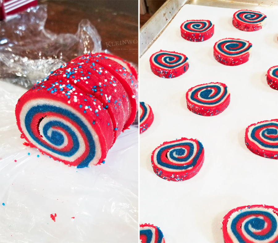 how to make Patriotic Pinwheel Cookies
