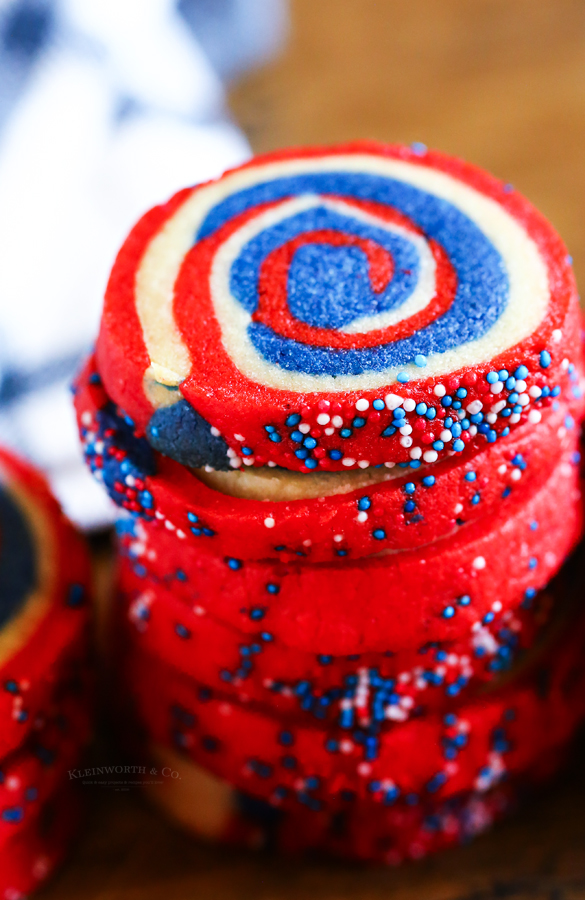 pinwheel cookies with sprinkles