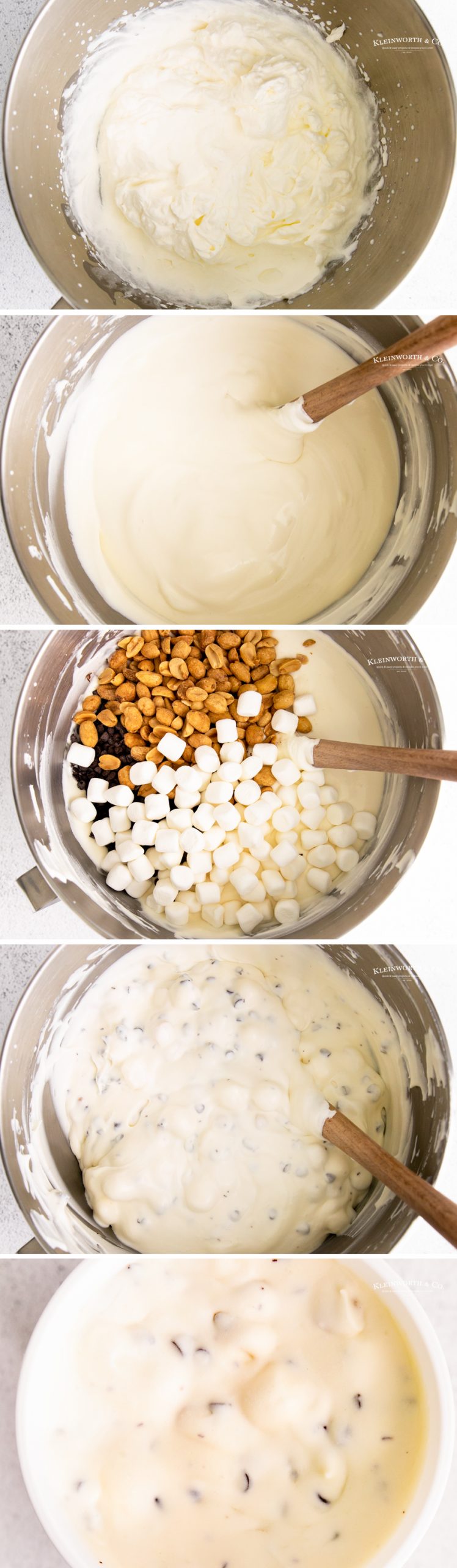 how to make no-churn Rocky Road Ice Cream
