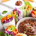 Summer Rolls with peanut sauce