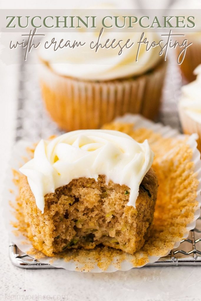 Zucchini Cupcakes with Cream Cheese Frosting