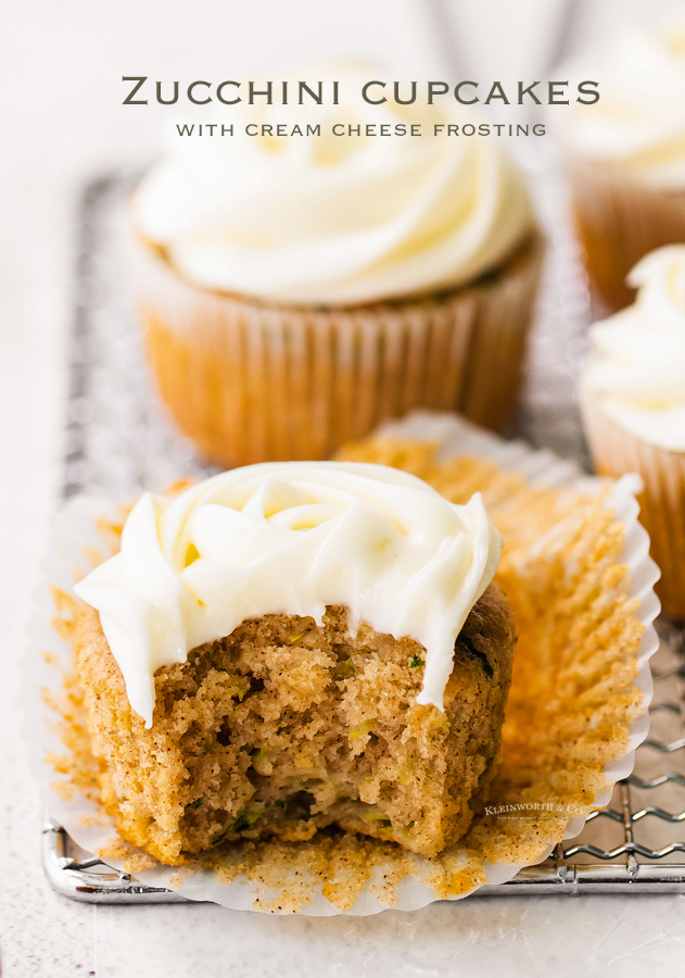 Zucchini Cupcakes with Cream Cheese Frosting