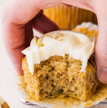 iced zucchini cupcakes