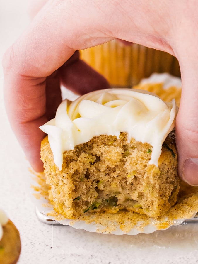 iced zucchini cupcakes