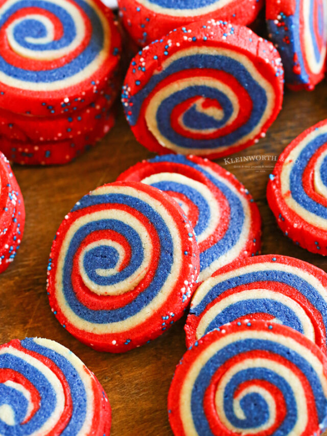 recipe for Patriotic Pinwheel Cookies