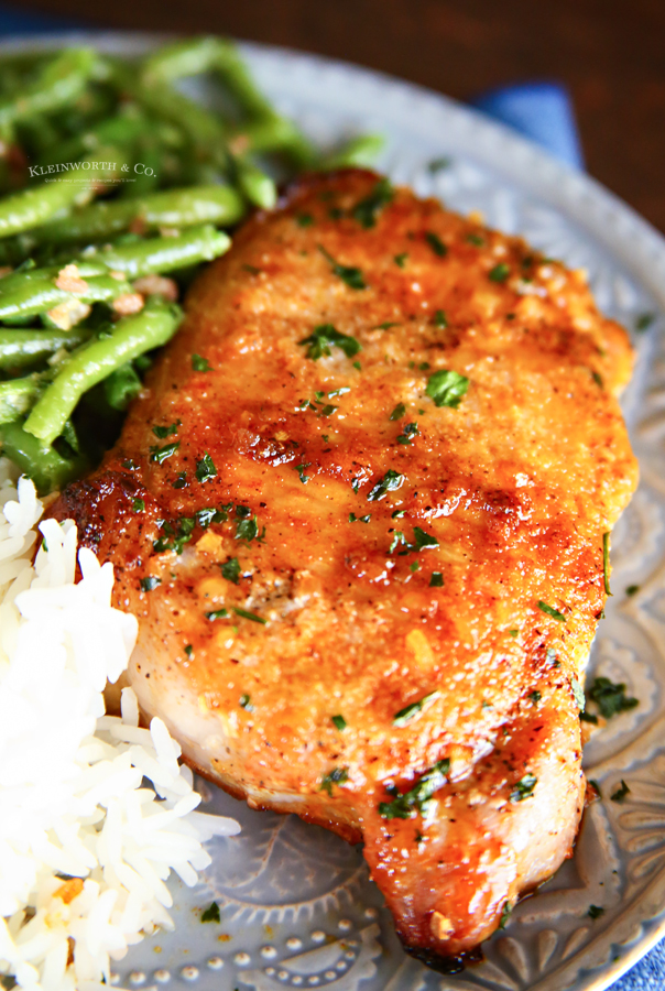 oven-baked boneless pork chops