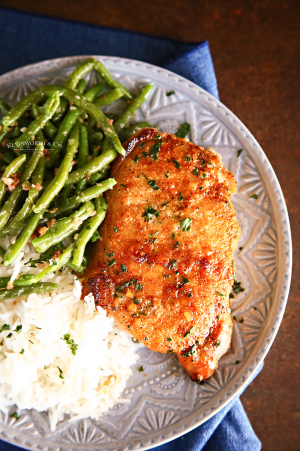 oven roasted pork chops