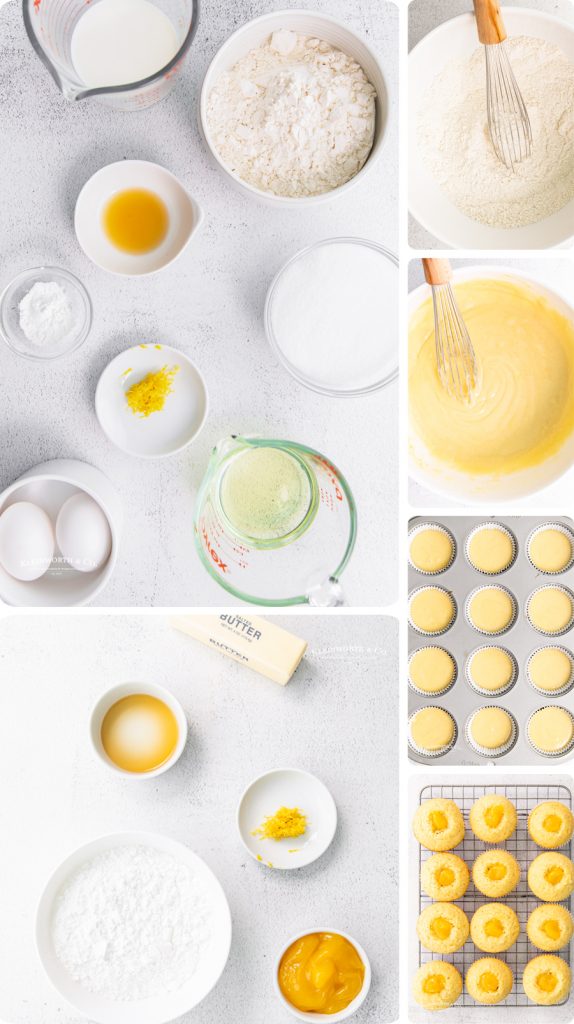 how to make Lemon Curd Cupcakes