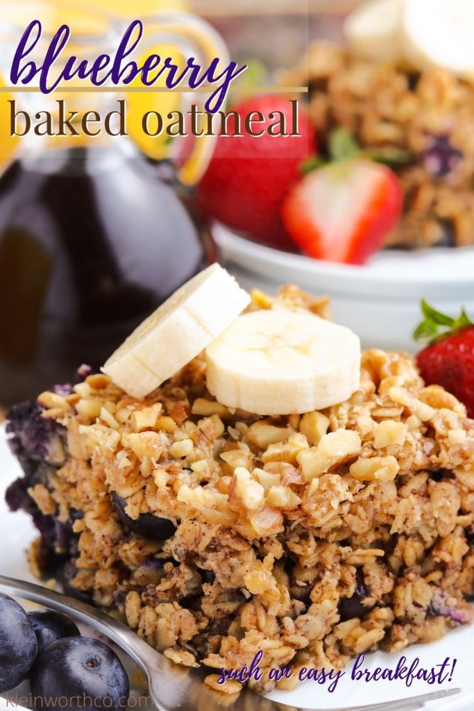 Blueberry Baked Oatmeal