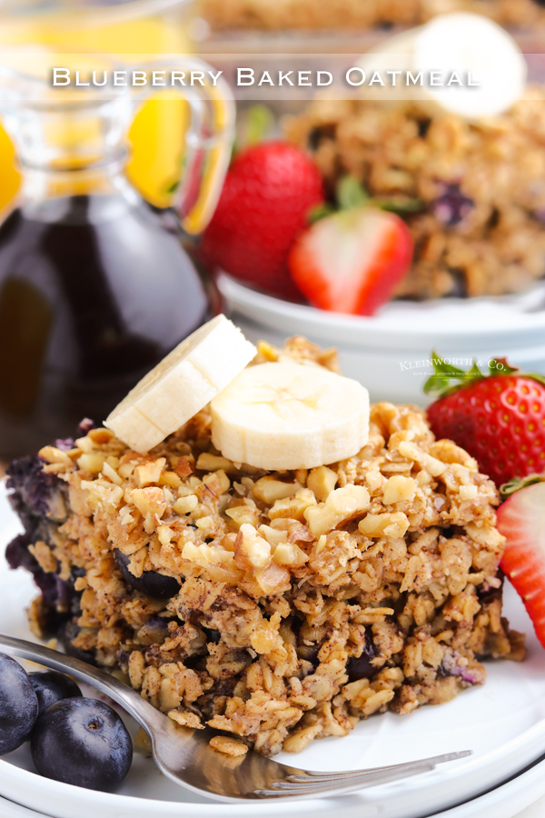 Blueberry Baked Oatmeal