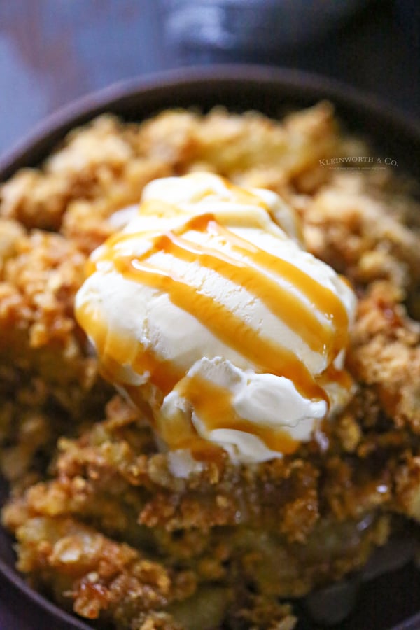 apple crisp with cake mix