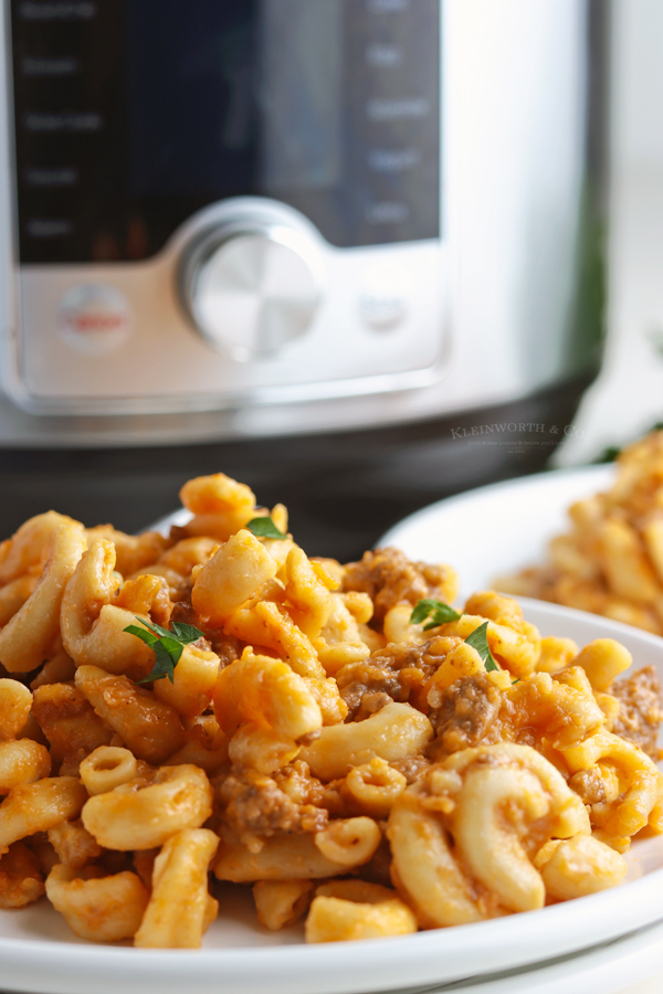 instant pot cheeseburger macaroni