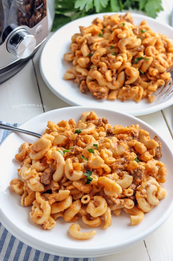 homemade cheeseburger macaroni