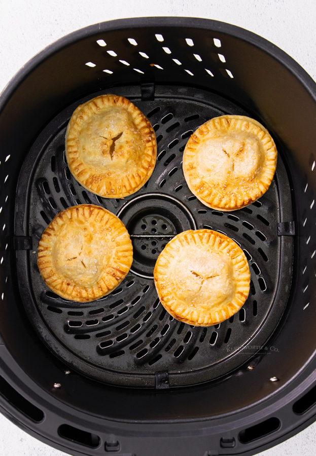 cooked hand pies in the air fryer